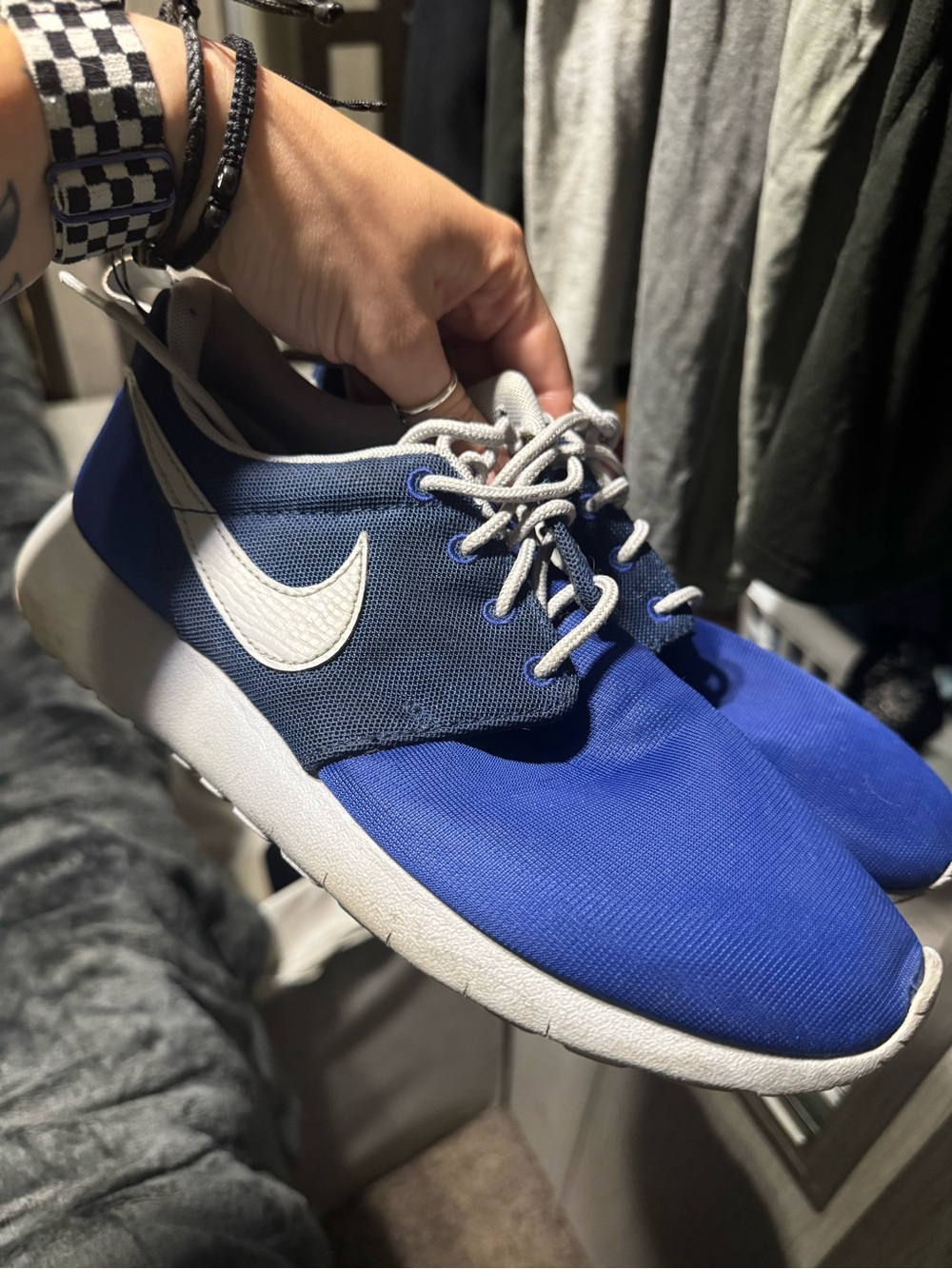 Nike Royal Blue and Gray Tennis Shoes